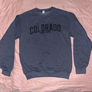 Gildan Dark Gray Colorado Crewneck Sweater